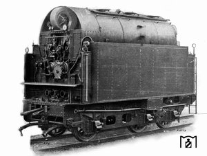 Трехосный довоенный тендер АЭГ