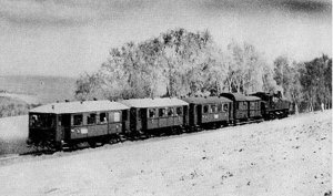 Personenzug 1912 kurz vor dem Haltepunkt Boderitz Cunnersdorf aus dem Archiv Windbergbahn eV.jpg