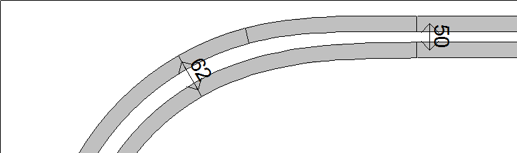 переходные кривые на двухпутном участке