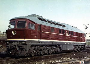 ВЗОР, 1974 рік. Після демонстрації у 1975 році у Лейпцігу, тепловоз повернувся на завод для подальших випробувань.