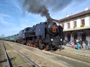 Ретро-потяг на ст. Кладно
