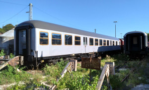 n-wagen (вагон с кабиной типа Karlsruhe), музей Нёрдлинген