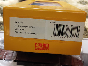 Информация о втором вагоне (арт. EX20705)